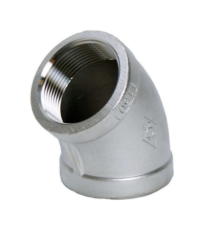 Smith-Cooper 4638100660 Stainless Steel 45 Deg. Elbow 1-1/4 x 1-1/4 Dia. in. FPT