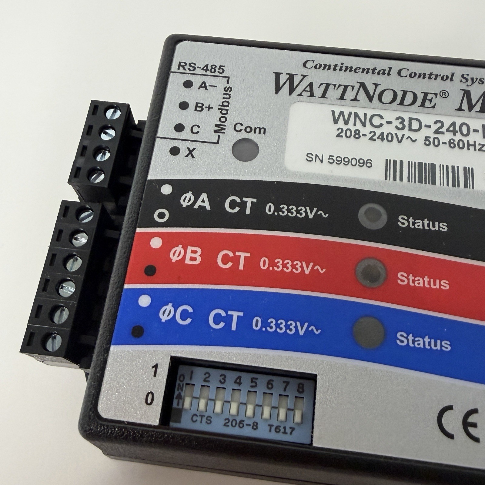 Continental Control kWh Energy Power Meter WattNode Modbus WNC-3D-240-MB NEW