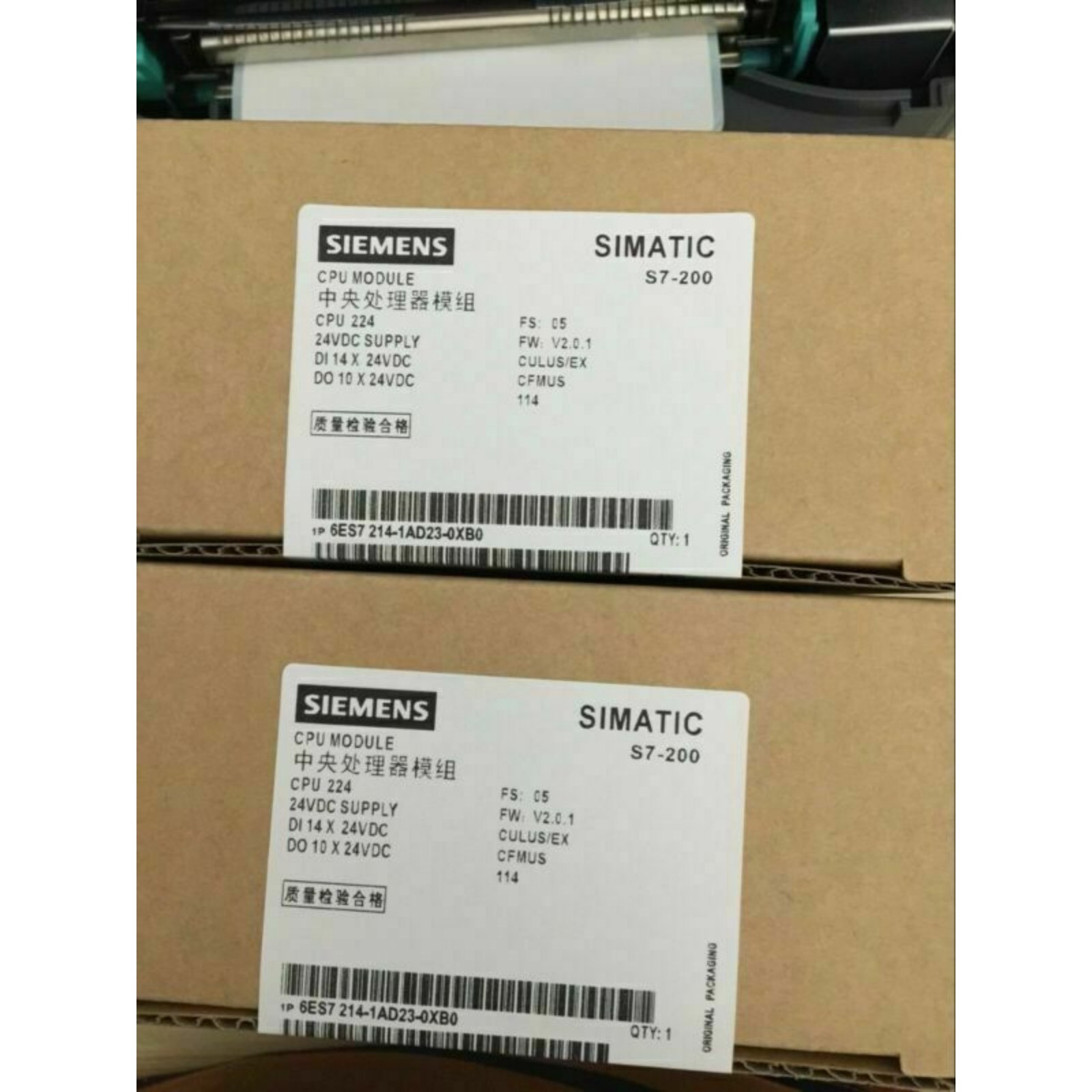 New Siemens 6ES7214-1AD23-0XB0 6ES7 214-1AD23-0XB0 SIMATIC S7-200, CPU 224