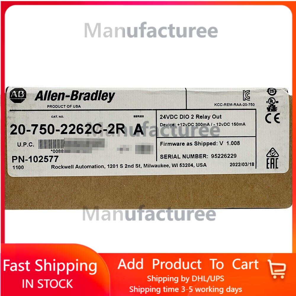 New Factory Sealed 20-750-2262C-2R SER A PowerFlex 750 24V DC IO Option Module
