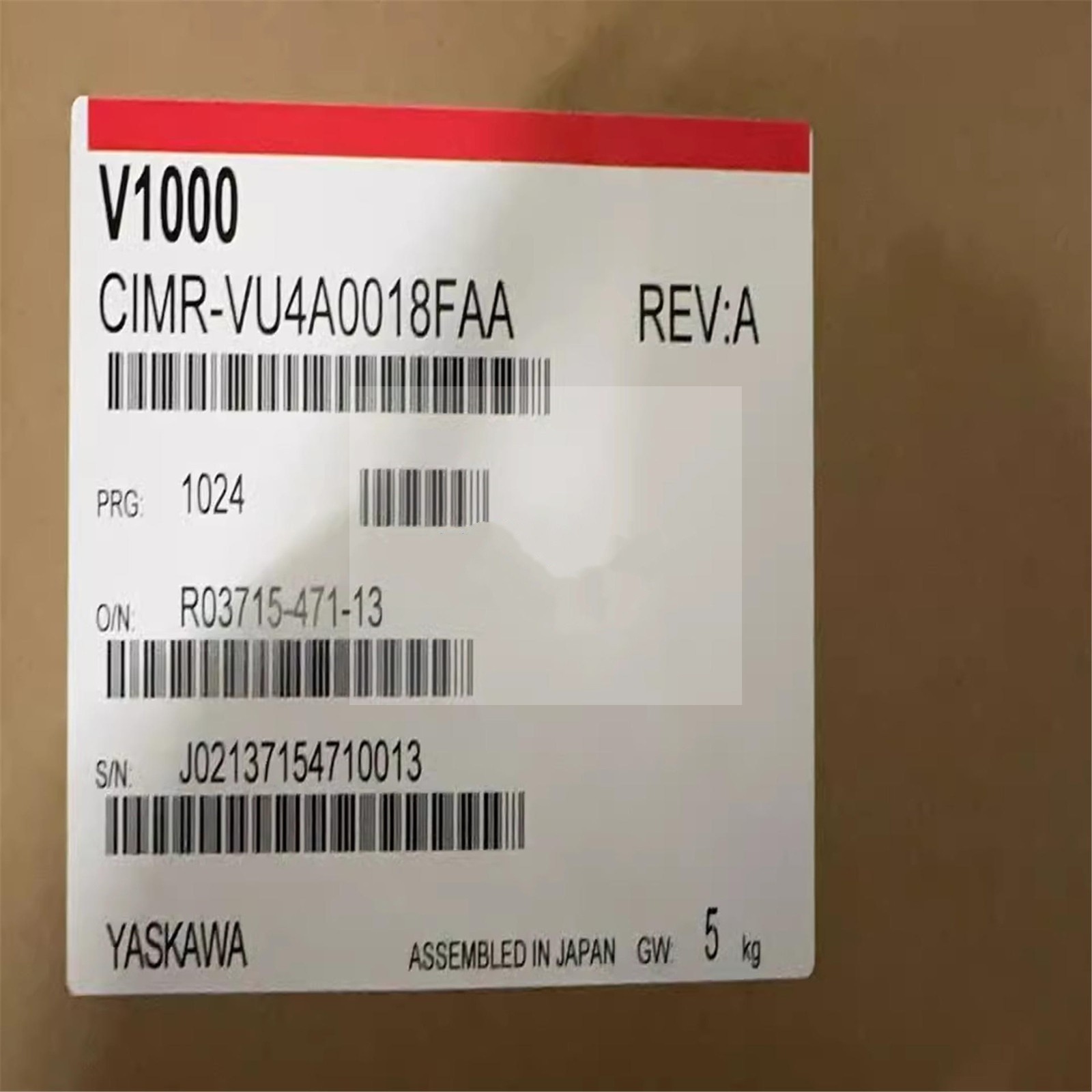 CIMR-VU4A0018FAA NEW Yaskawa CIMRVU4A0018FAA Inverter