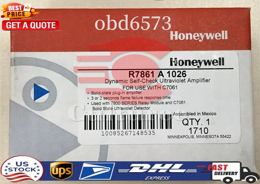 1 year warranty express NEW Honeywell R7861A1026 UV flame amplifier R7861 A 1026