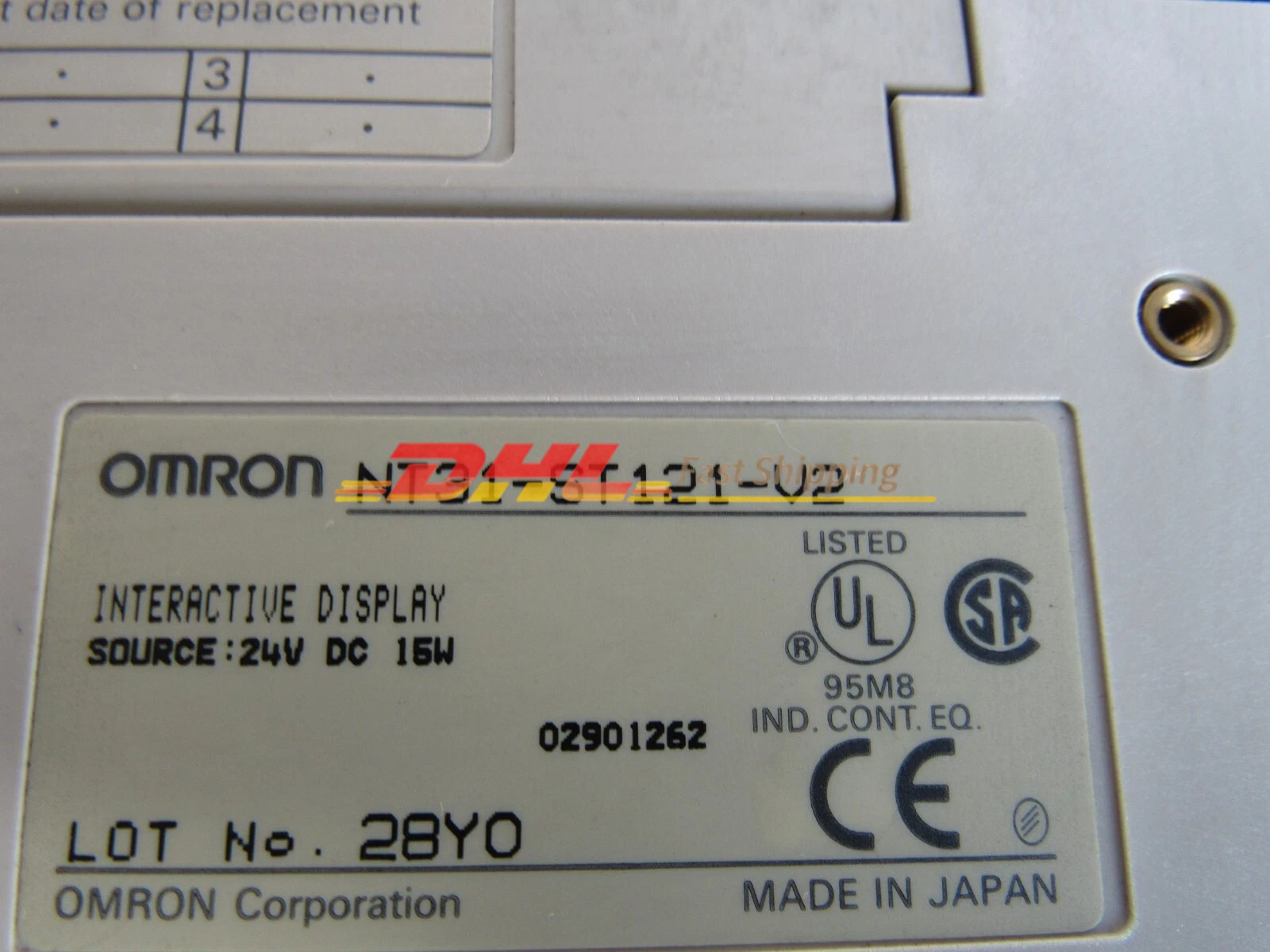 Omron Monitor NT31-ST121-V2 Lot #3591 Listed by Greg