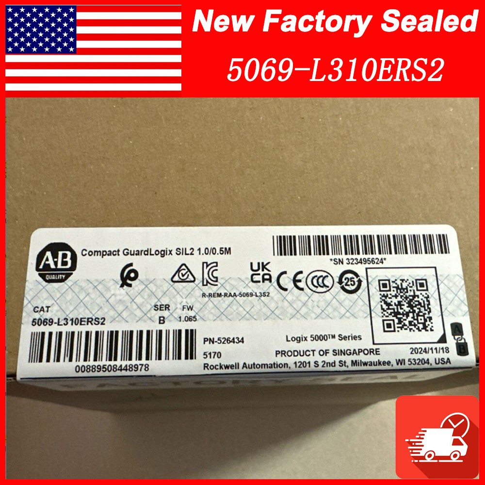 NEW 5069-L310ERS2 Compact GuardLogix Controller 5069L310ERS2 Free Shipping