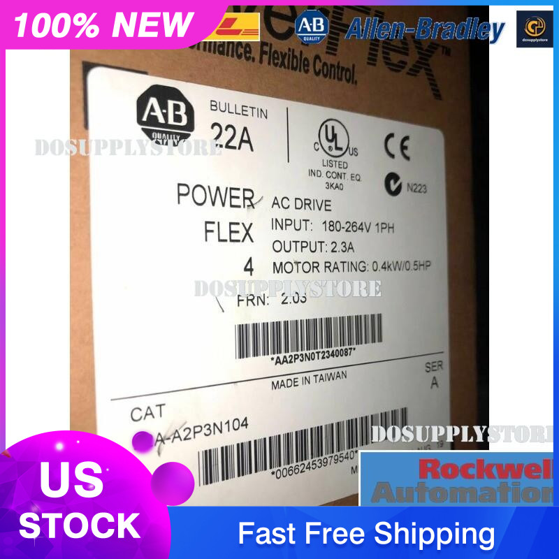 1PCS NEW Allen Bradley 22A-A2P3N104 Via DHL or Fedex 22AA2P3N104 US Free Tax