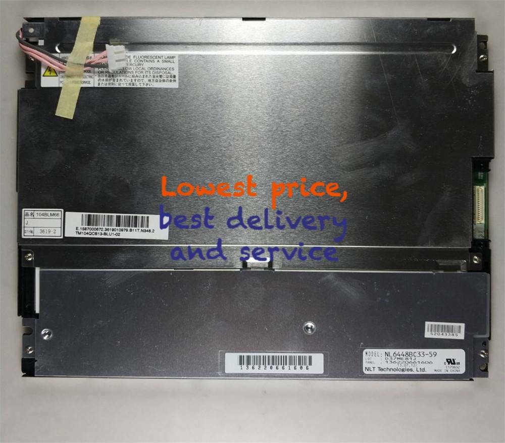 1PC 10.4″ 640×480 Resolution NL6448BC33-59 NL6448BC33-59D LCD S N PANEL Fast