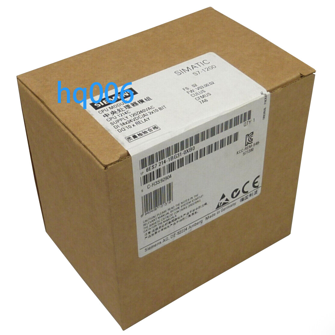 1PC New Siemens 6ES7214-1BG31-0XB0 6ES7 214-1BG31-0XB0 NEW Module With Box