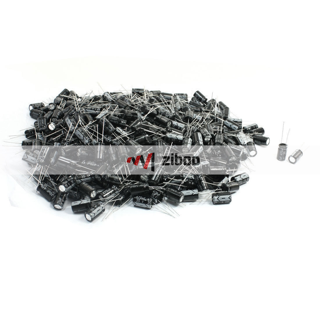 500 Pcs Electrolytic Capacitors 470uF 35Volts Radial 10mm x 17mm 0.4″x0.67✦Kd