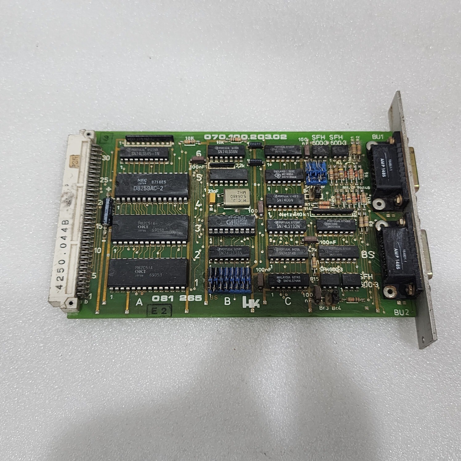 DEMATIC HK SYSTEMS 070.100.203.02 PLC BOARD 2 CHANNEL 081 265