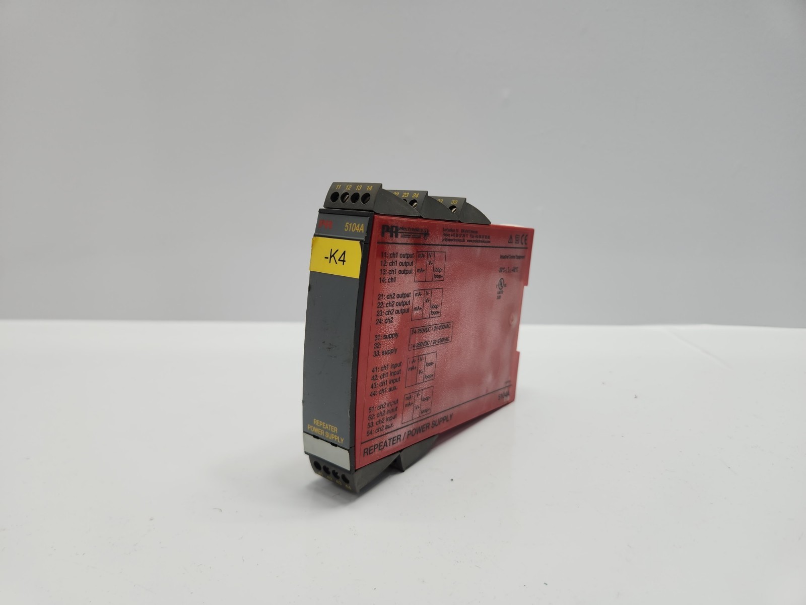 PR ELECTRONICS 5104AB2B REPEATER POWER SUPPLY 5104A