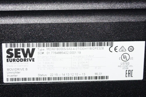Sew Movidrive Converter MDX61B0005-5A3-4-0T