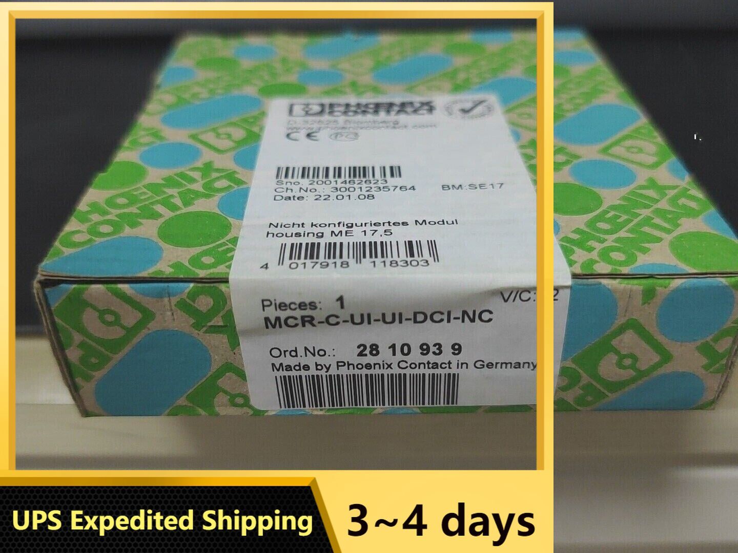 UPS Shipping Contact MCR-C-UI-UI-DCI-NC 2810939 original module