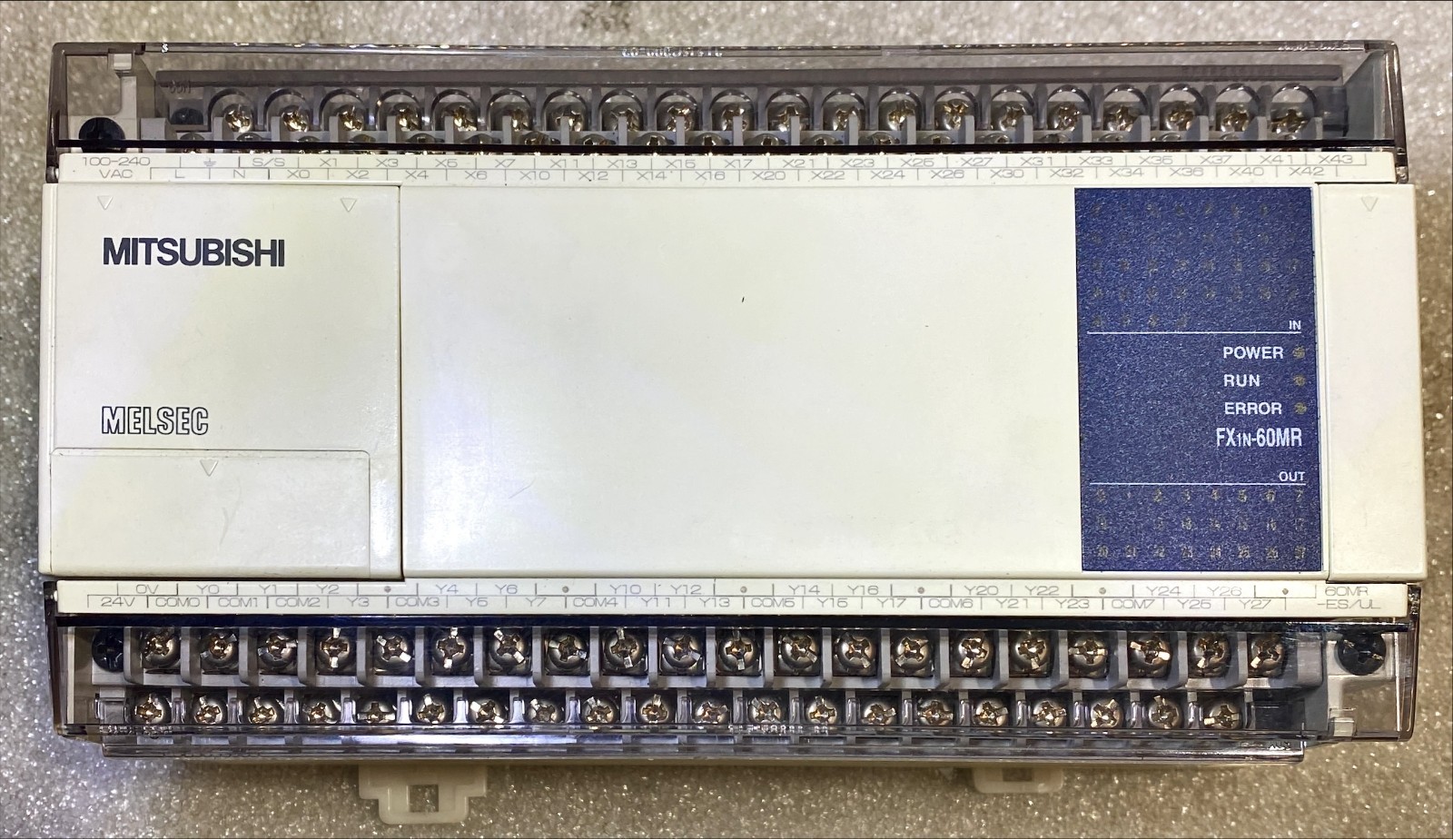 MITSUBISHI FX1N-60MR-ES/UL / FXIN60MR-ES/UL MELSEC PLC MODULE