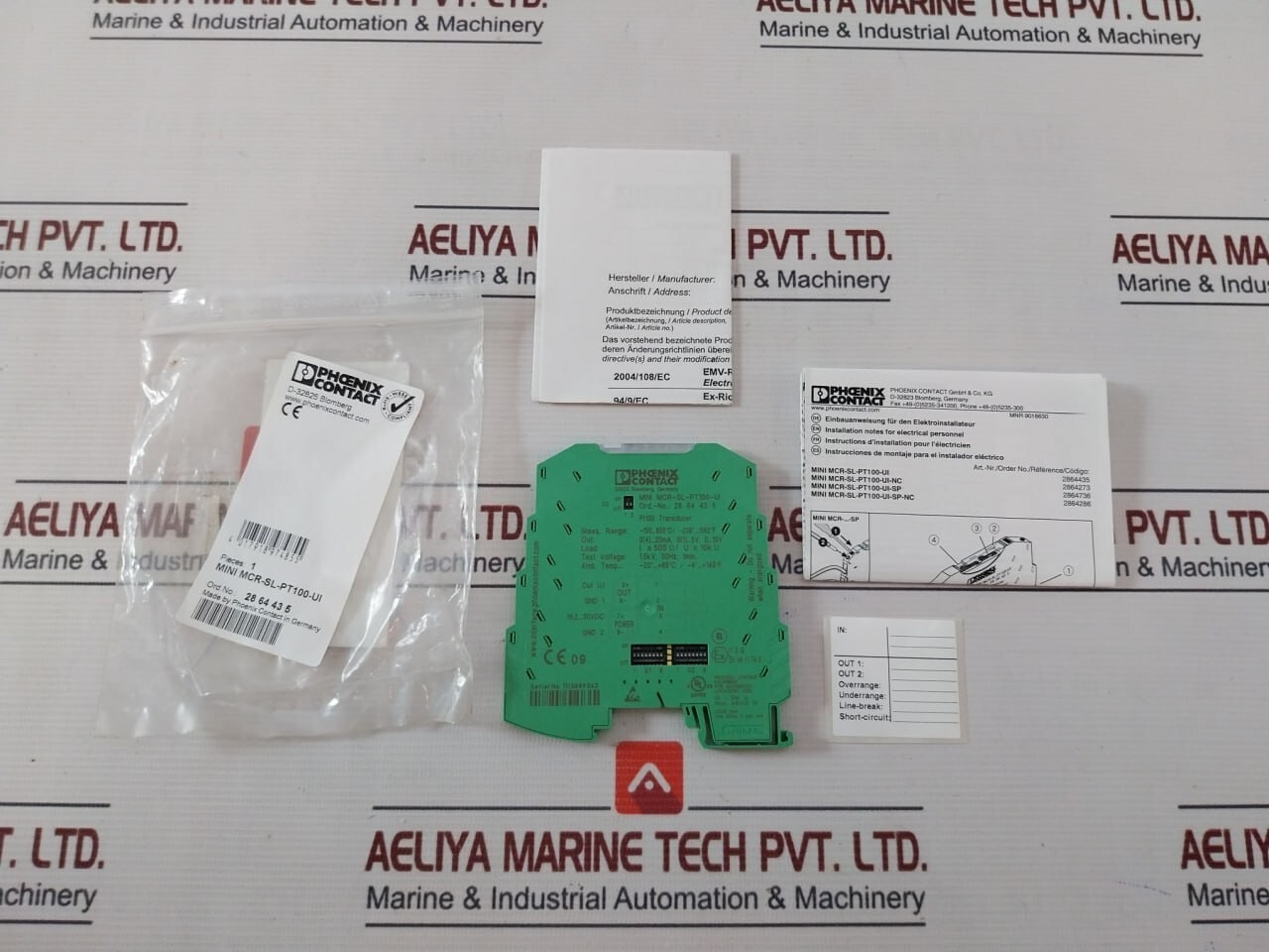 PHOENIX CONTACT MINI MCR-SL-PT100-UI Resistance Measuring Transducer 5KV 50HZ