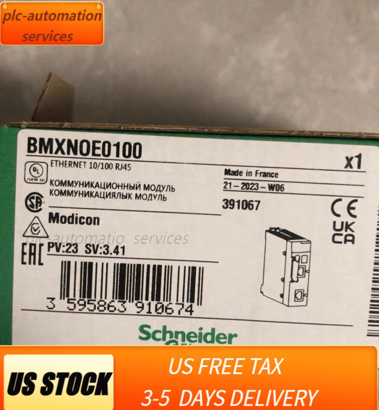 BMXNOE0100 100% PLC module controller, free of shipping US Free TAX