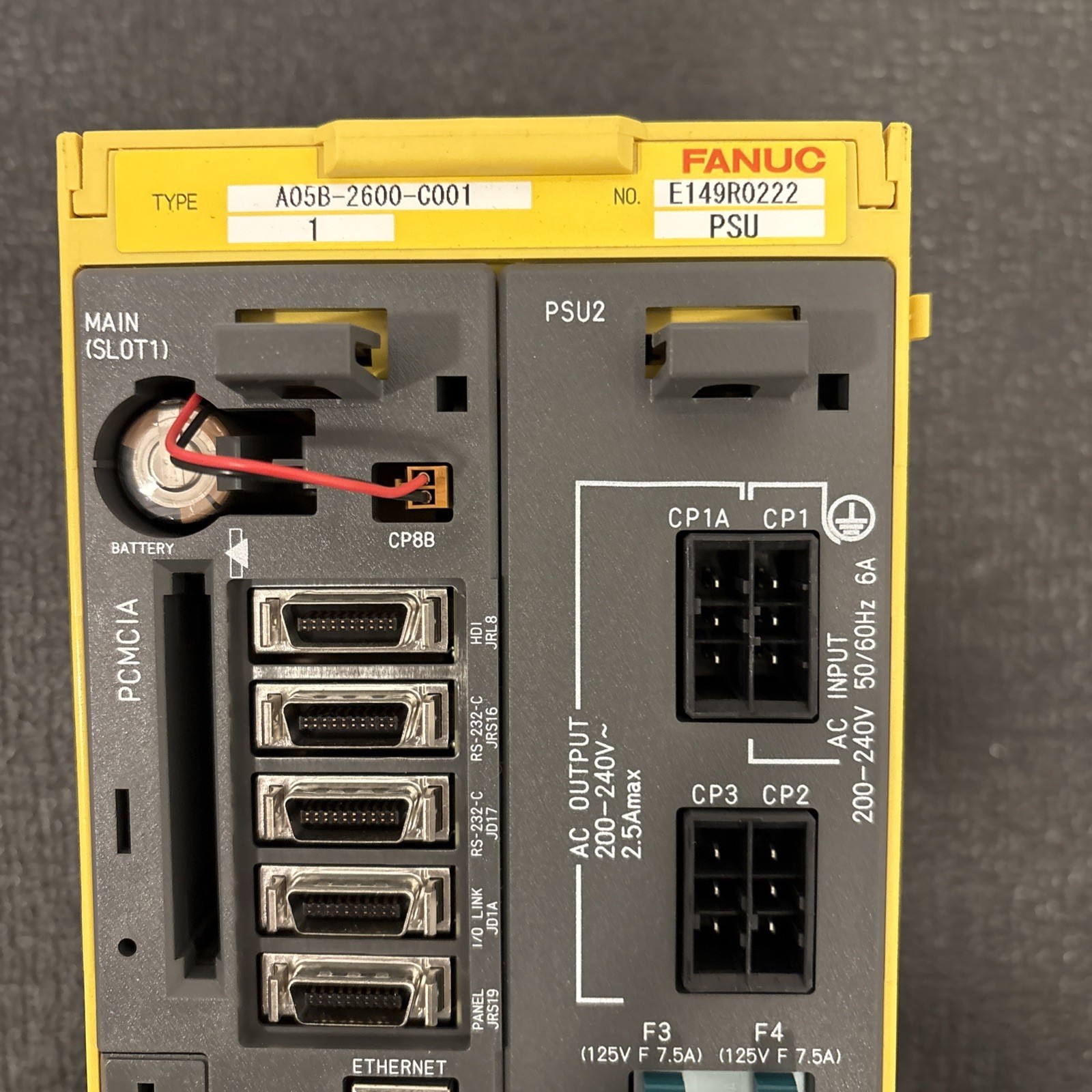 FANUC A-Cab A05B-2600-C001 PSU A16B-2203-0910 & Main Board A16B-3200-0780