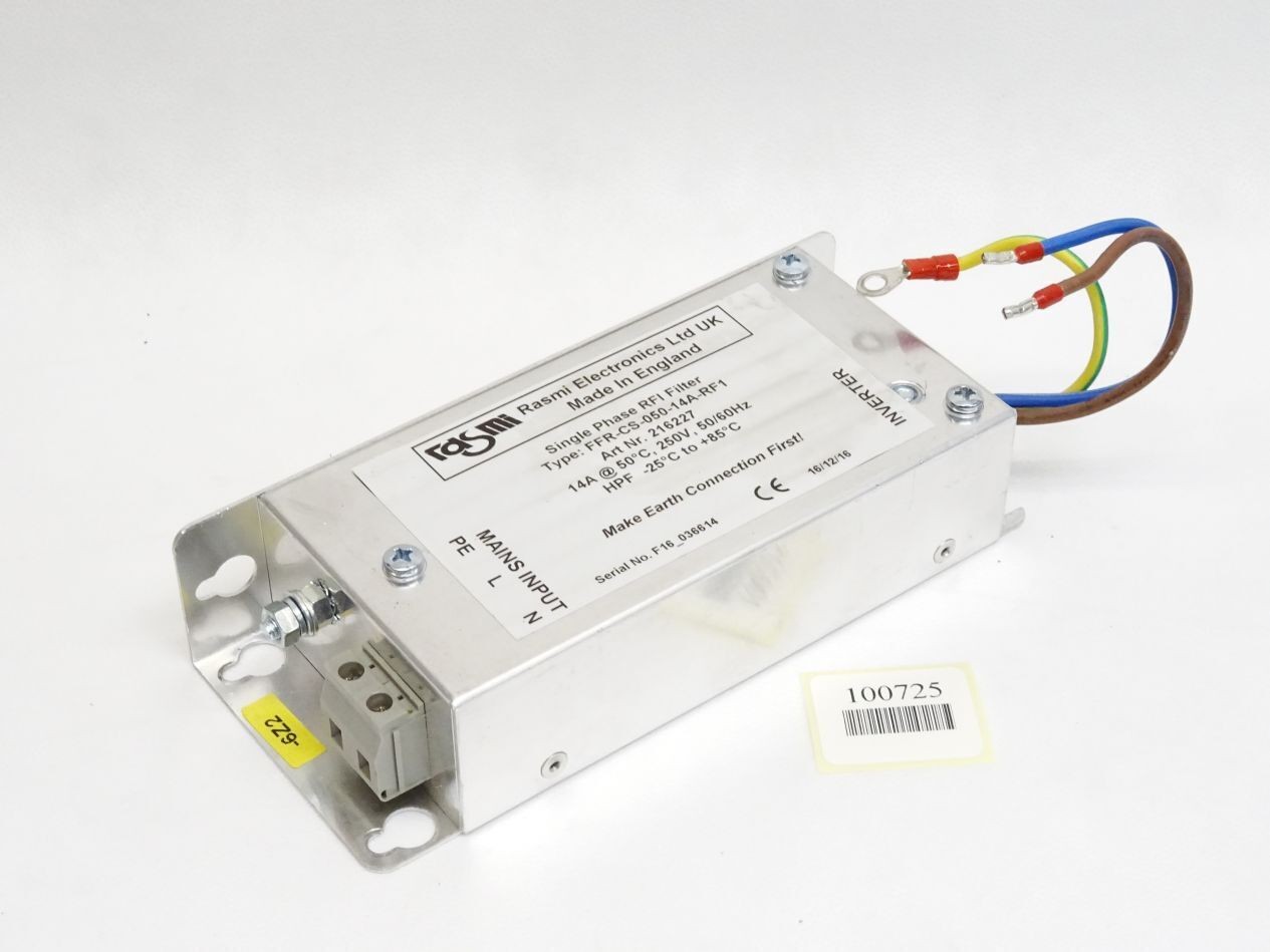 Rasmi Electronics Single Phase RFI Filter FFR-CS-050-14A-RF1 216227