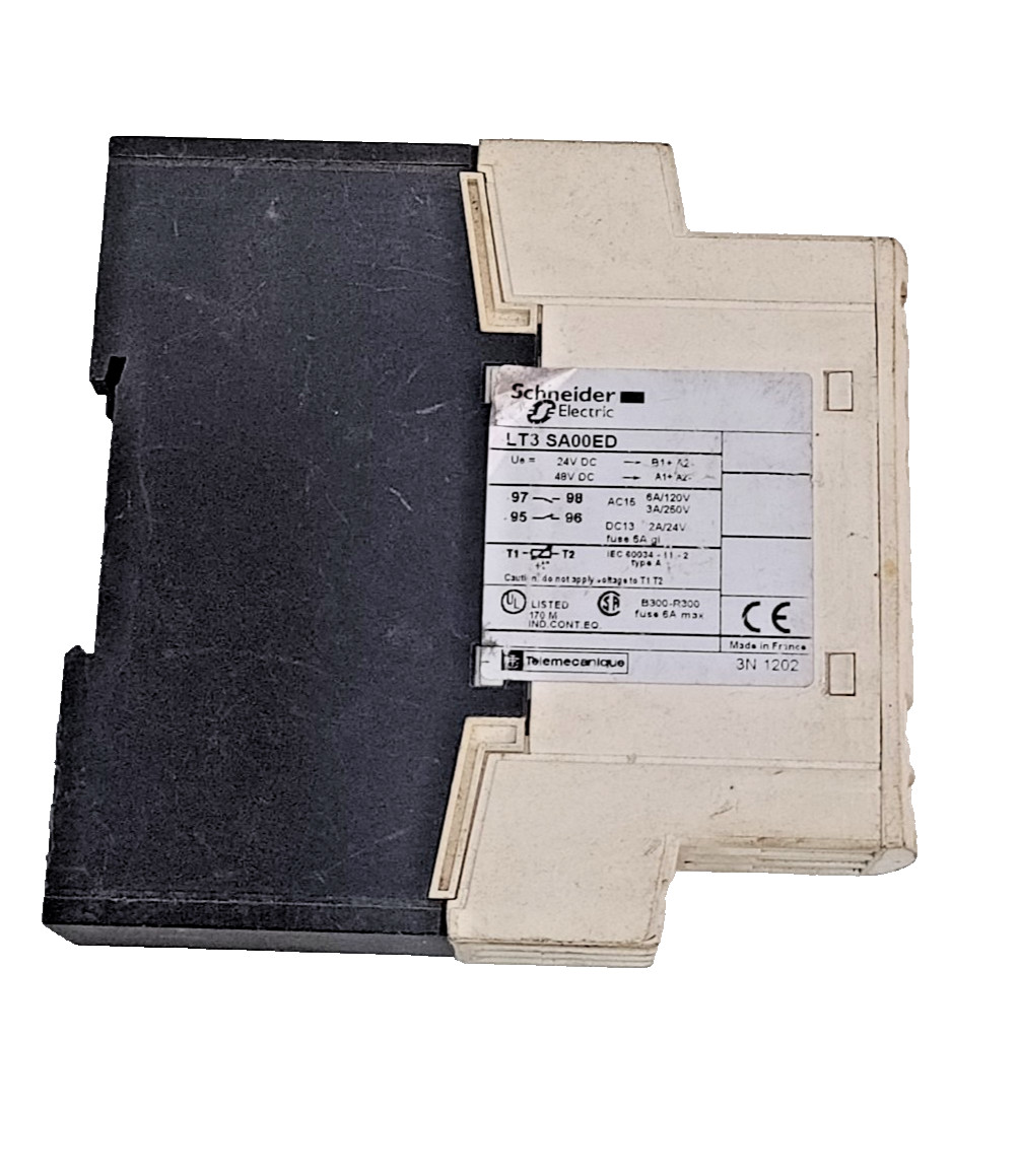 Telemecanique LT3SA00ED Thermistor Protection Relay, 24/48VDC – Din Rail Mount