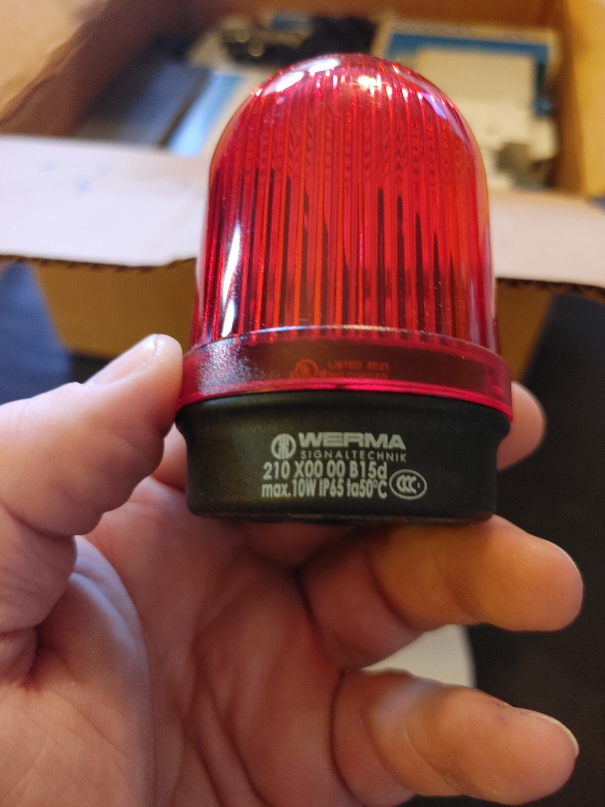 NEW WERMA WE21010000 RED BEACON