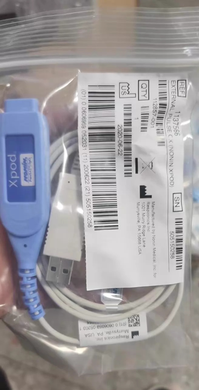 Xpod Nonin XPOD 3017LP Reusable Sensor 30 Days Warranty Expedited Shipping DHL
