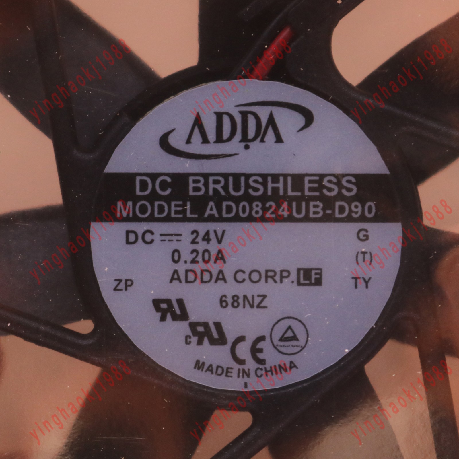 1PCS New ADDA AD0824UB-D90 DC24V 0.2A 2 Wire inverter fan Spot Stock
