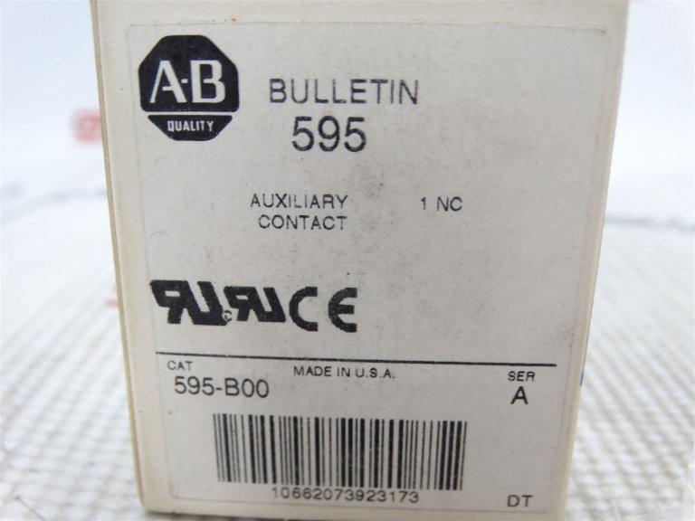 ALLEN BRADLEY 595-B00 SERIES A CONTACT BLOCK
