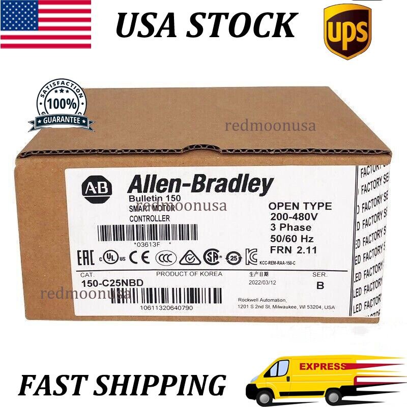 New Sealed AB 150-C25NBD Allen-Bradley SMC-3 Smart Motor Controller 150C25NBD