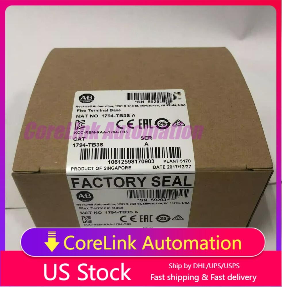 New AB 1794-TB3S SER A FLEX I/O Terminal Base Unit New in Sealed Box 1794TB3S