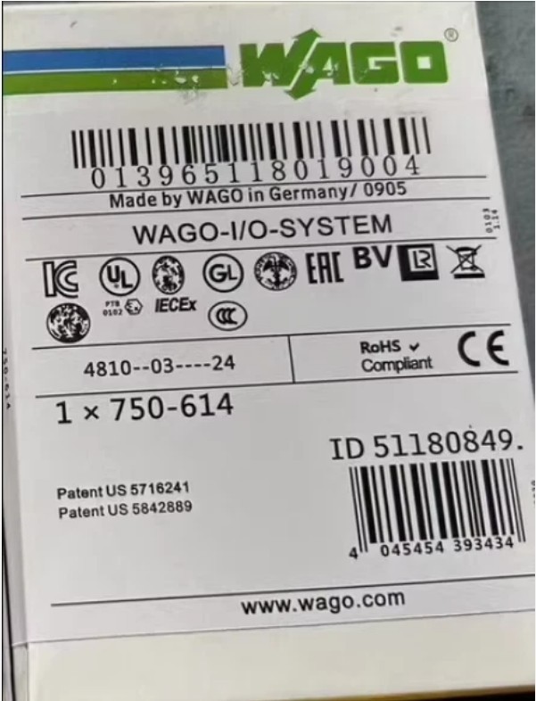 New In Box WAGO 750-614 PLC Module 750-614 PLC Module 750-614