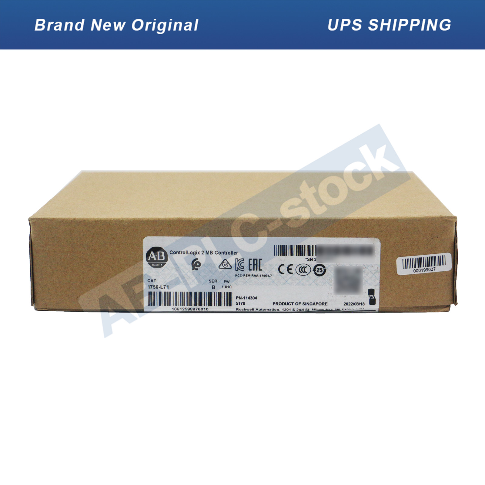 New Allen Bradley 1756-L71 ControlLogix 5570 Controller with 2 MB Memory
