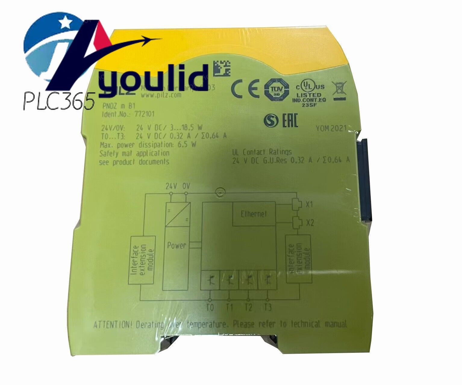772101 1 PC New 772101 PILZ PNOZ m B1 772101 Safety Relay Fast delivery