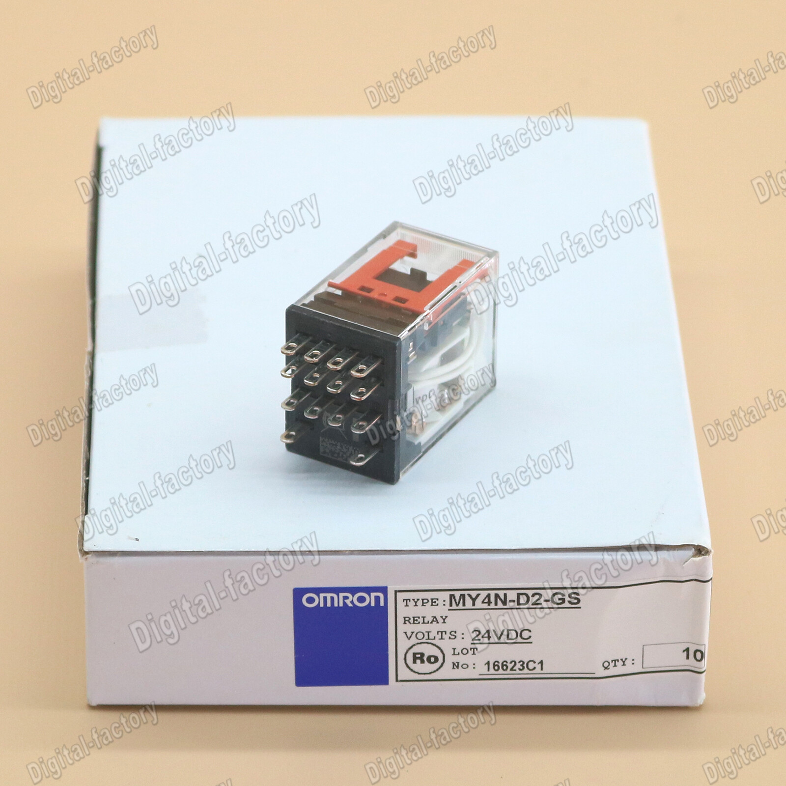 10PC Brand New Omron Intermediate Relay MY4N-D2-GS 24VDC Free Shipping#LJ