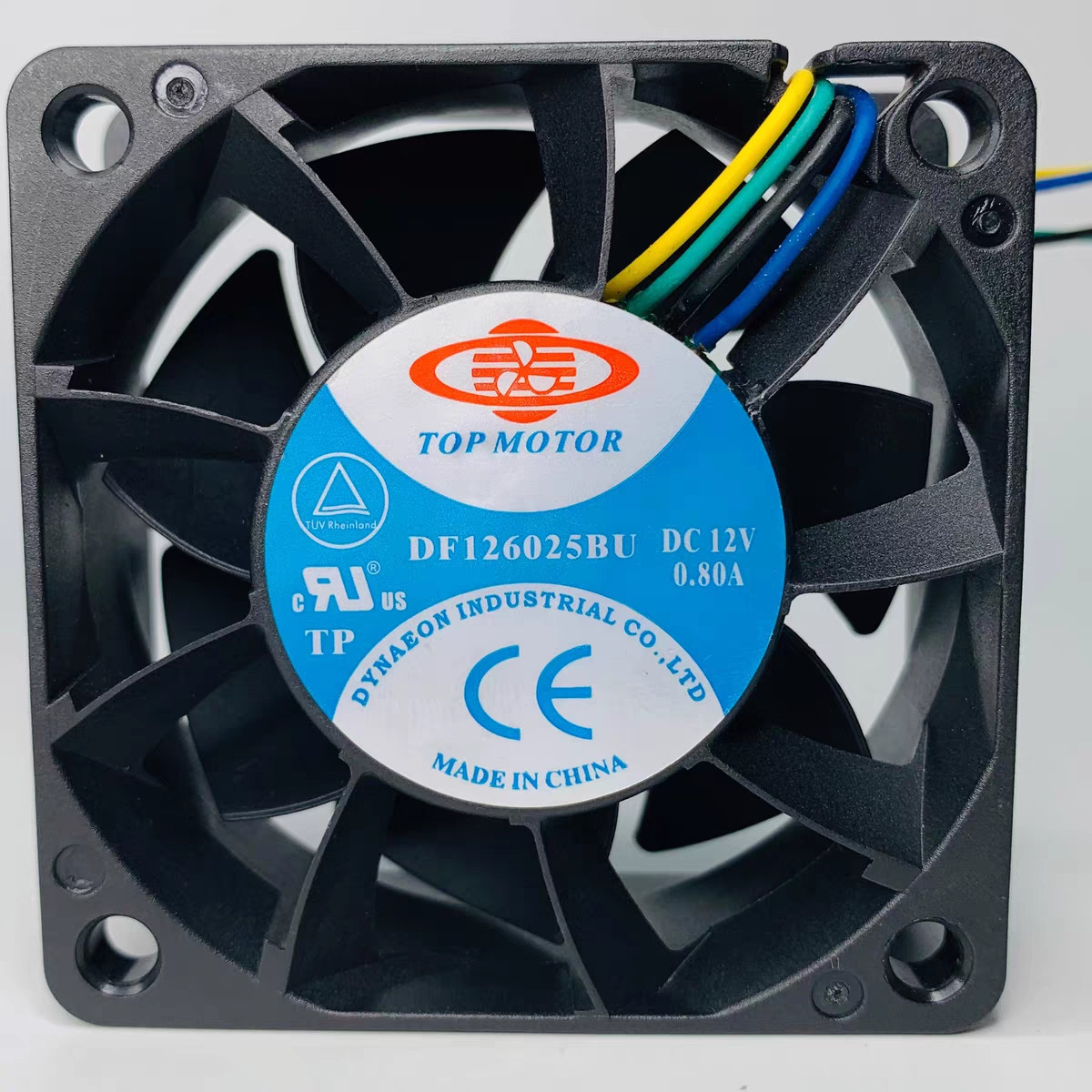 1 PCS TOP MOTOR Fan DF126025BU DC12V 0.8A 6025 6cm 4 wire cooling fan