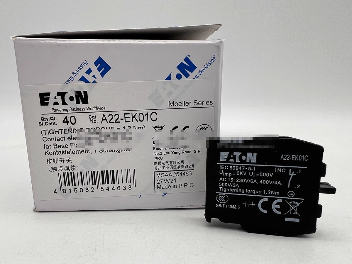 10PC For EATON MOELLER A22-EK01C Contact Block #S