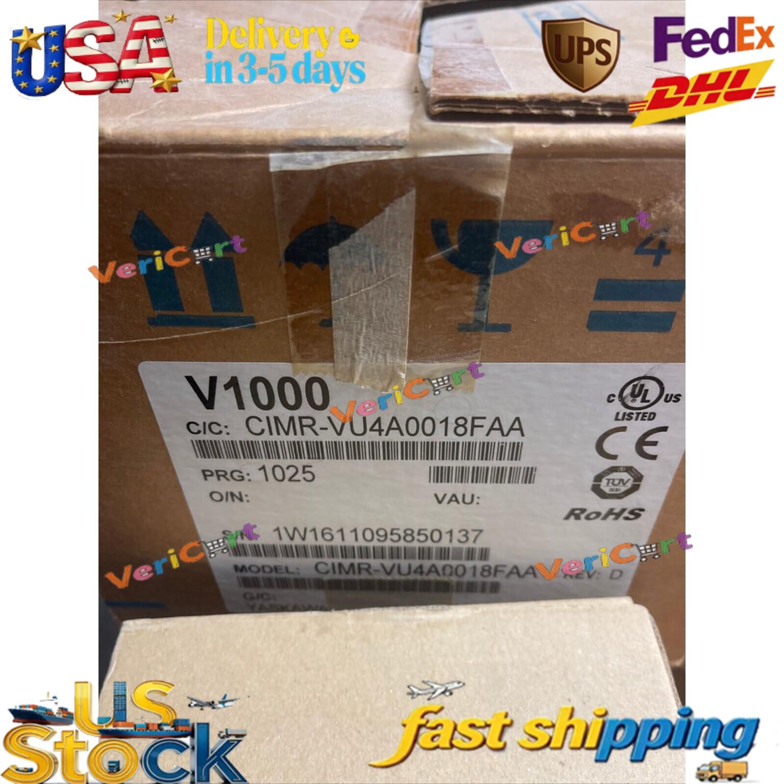 US FREE TAX Yaskawa CIMR-VU4A0018FAA Inverter CIMRVU4A0018FAA 1PC