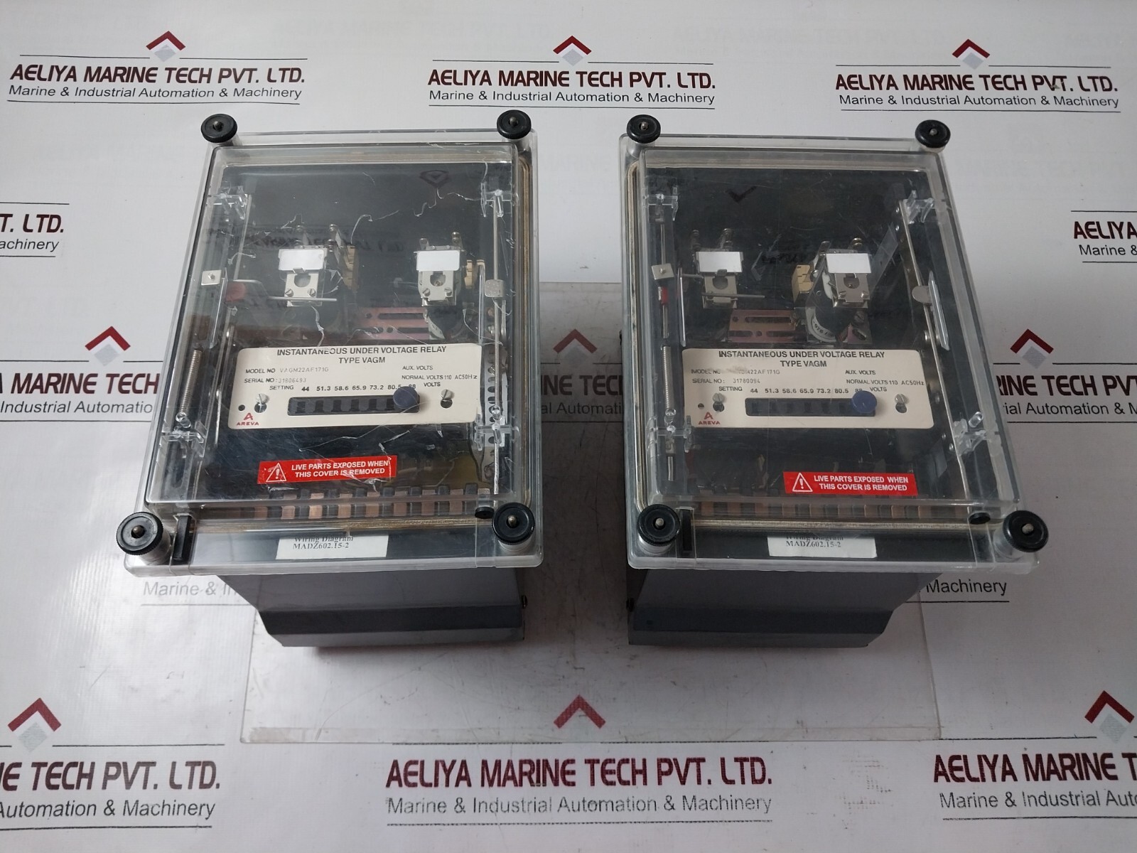 Areva VAGM22AF171G Instantaneous Electric Under voltage Relay Monitor Protector