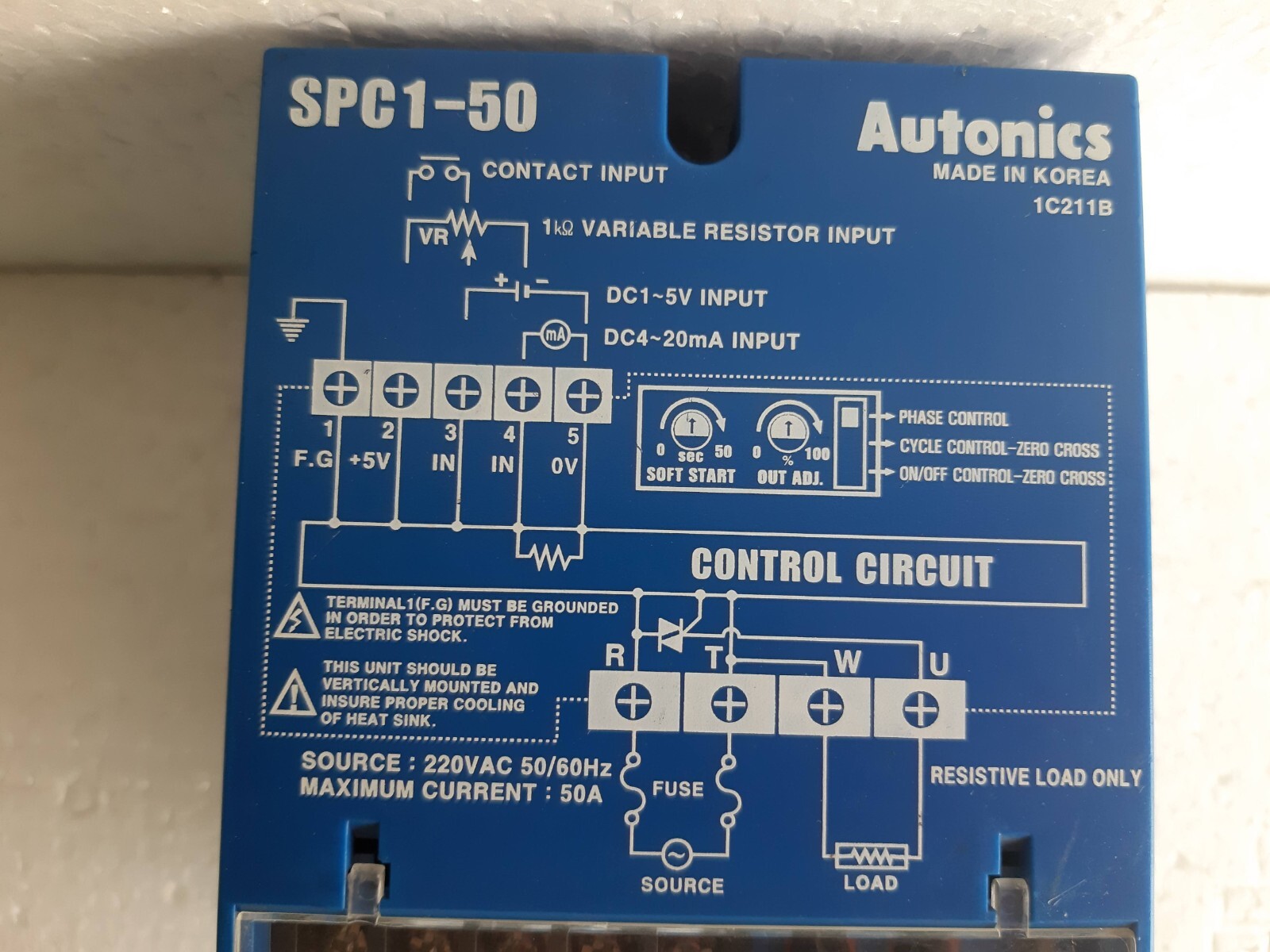 AUTONICS SPC1-50 POWER CONTROLLER
