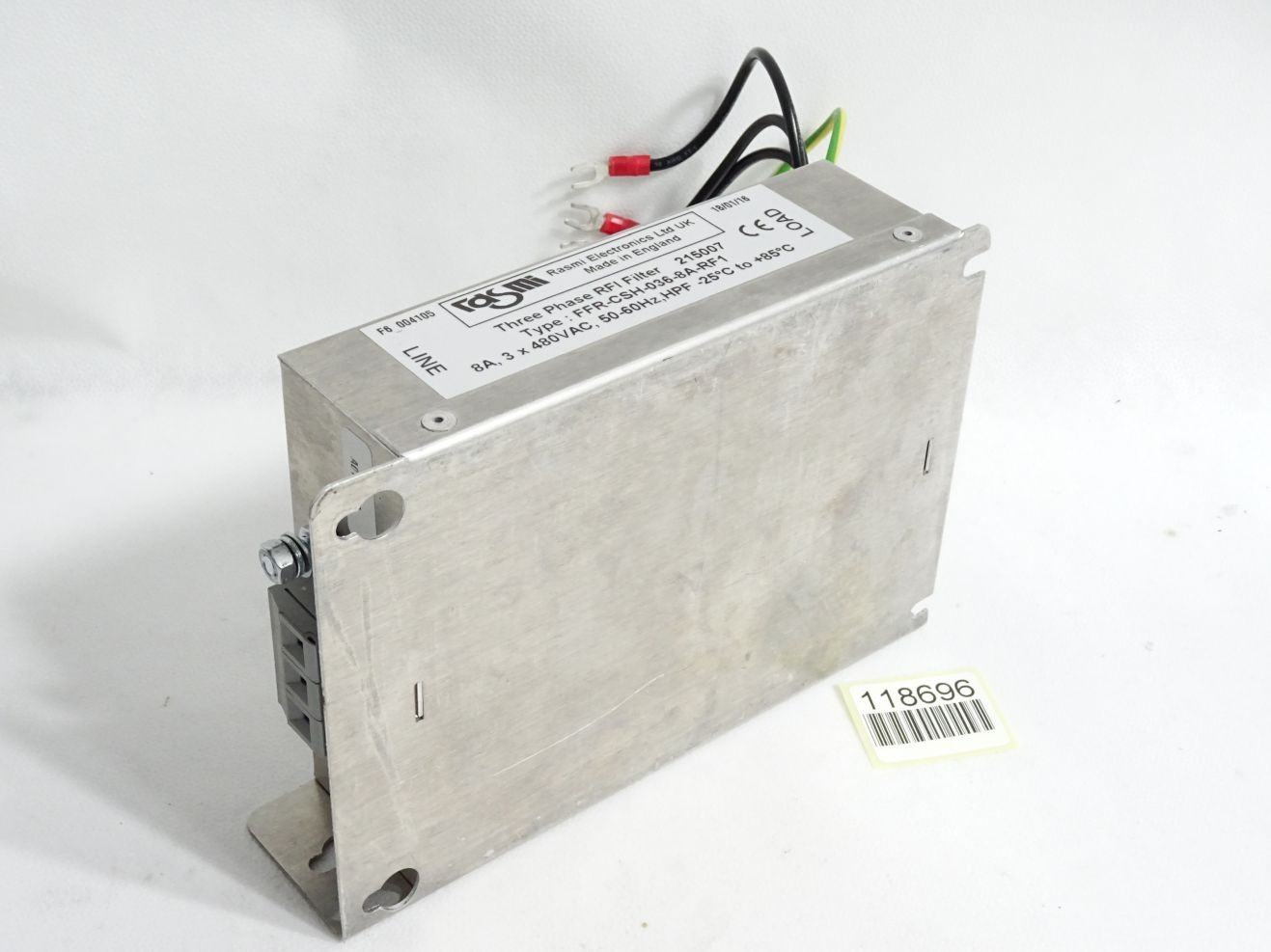 Rasmi Electronics 3 Phase Filter 215007 FFR-CSH-036-8A-RF1