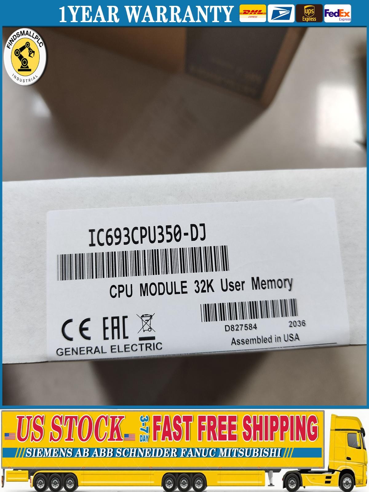 1PCS New GE FANUC IC693CPU350 CPU350 US Free TAX