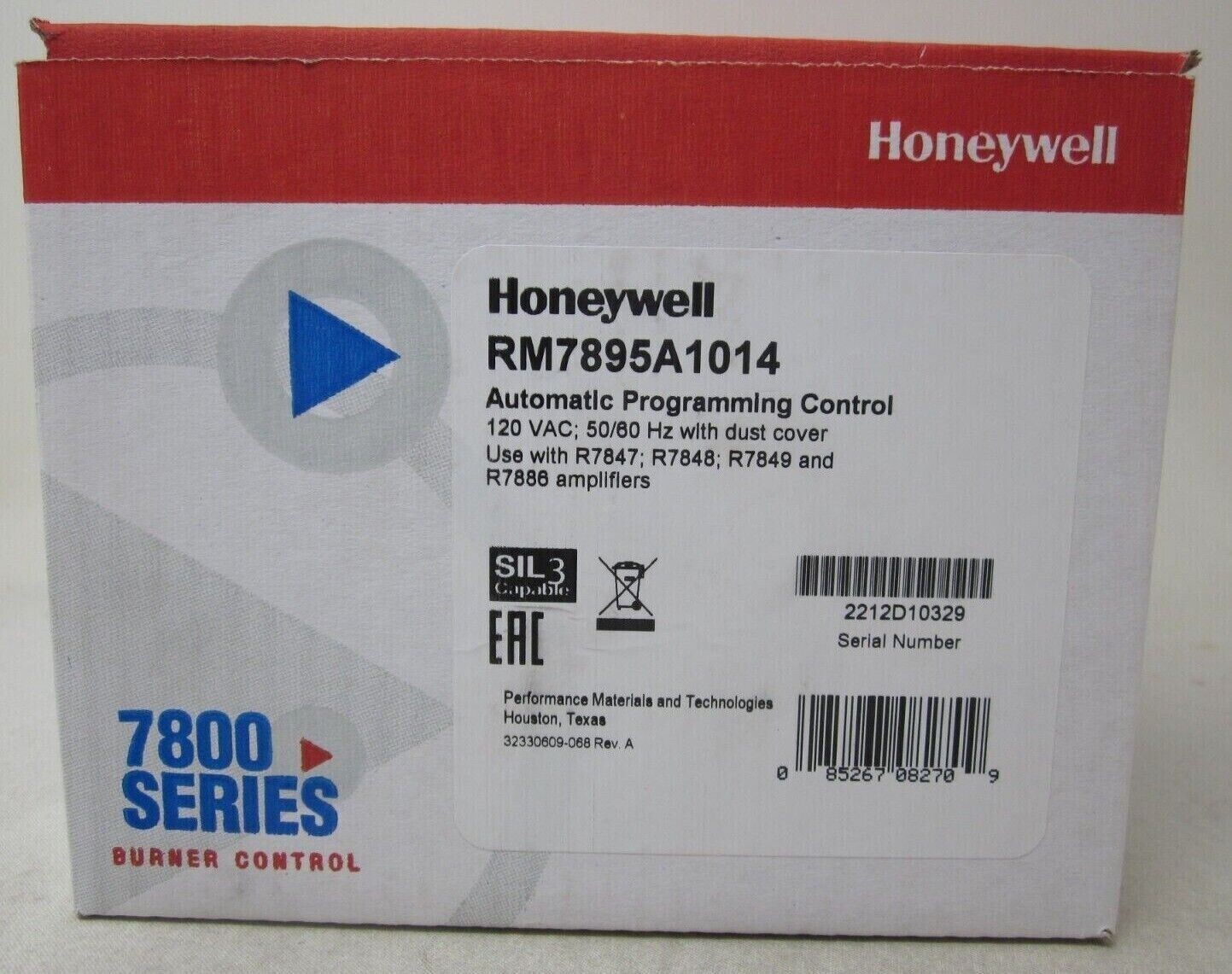 New Honeywell RM7895A1014 Burner Control RM7895A 1014 fast shipping