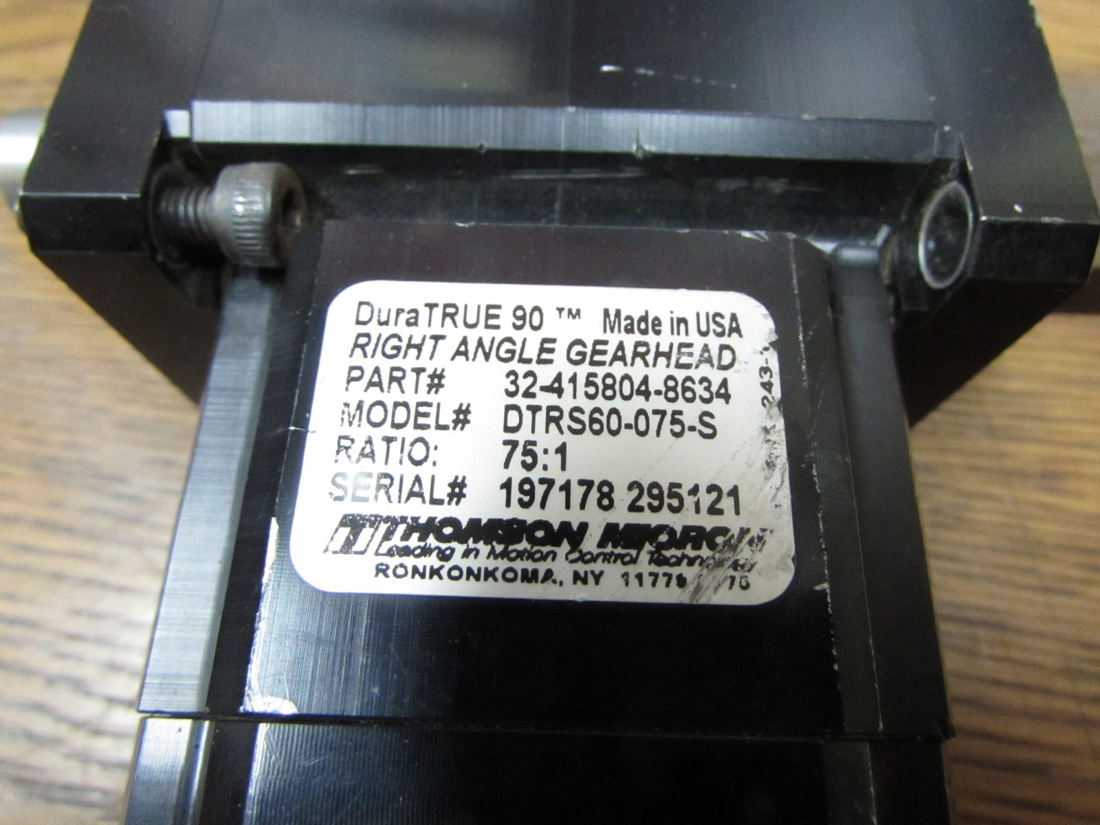 Thomson Micron DTRS 60-075-S / 32-415804-8634 Ratio 75:1 Dura True (G2)