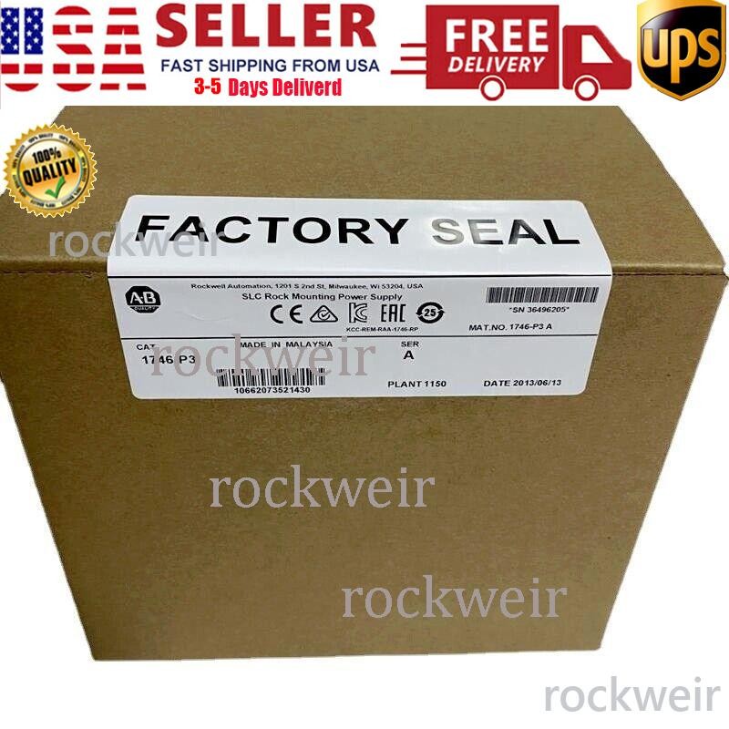 New Factory Sealed Allen Bradley 1746-P3 /A SLC 500 Power Supply Module 1746P3