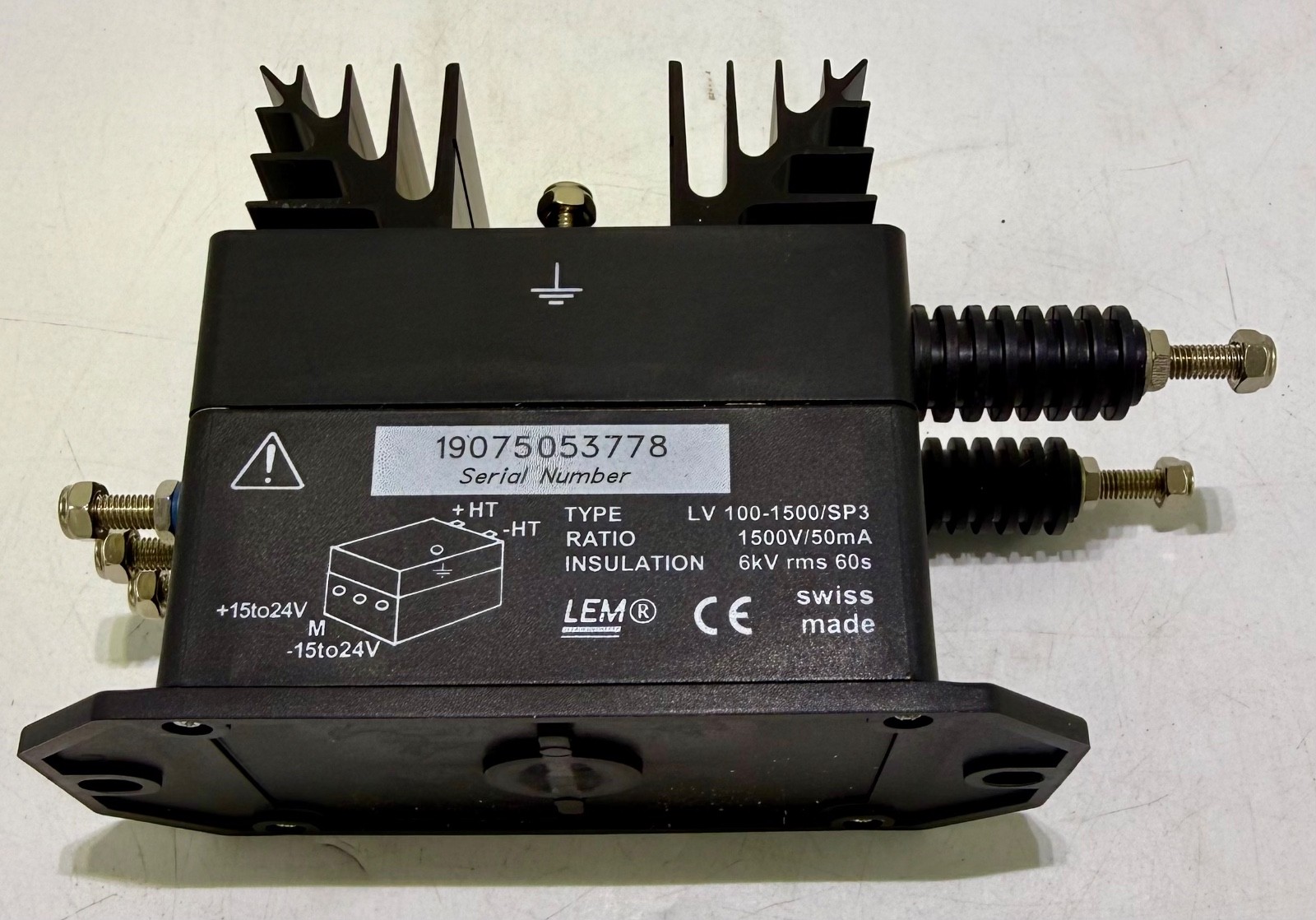 LEM LV100-1500/SP3 VOLTAGE TRANSDUCER 1500V/50mA