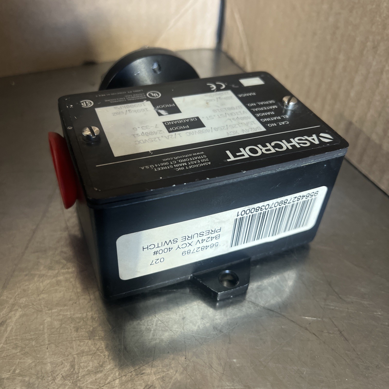 ASHCROFT B424VXCY PRESSURE SWTICH 400 PSI Nos Surplus No Original Box