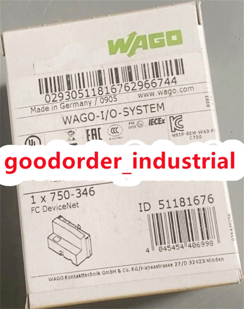 New Factory Sealed WAGO 750-346 PLC Module 750-346 750-346