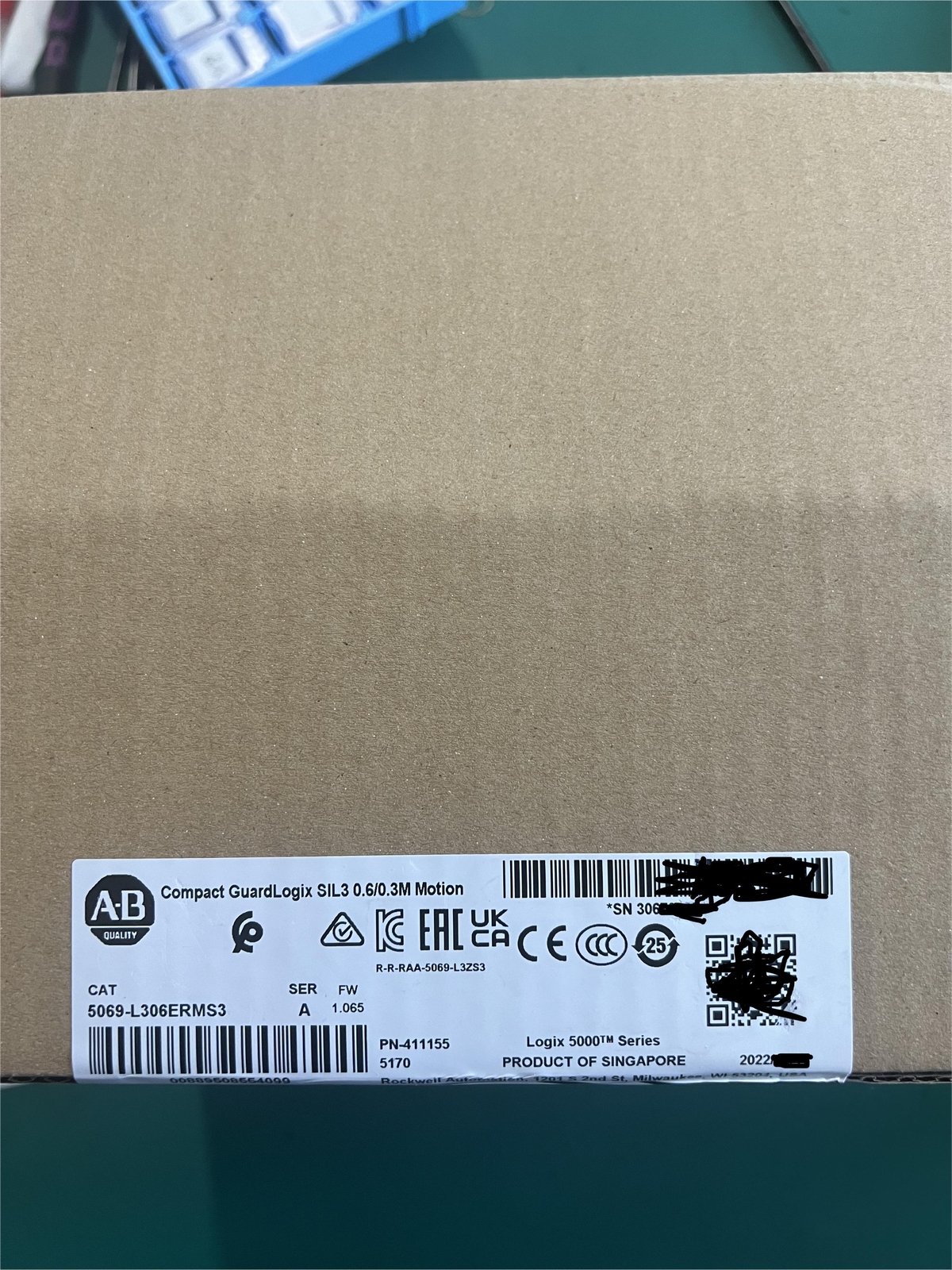 5069-L306ERMS3 /A Compact GuardLogix SIL3 0.6/0.3M Motion Programmable Devices