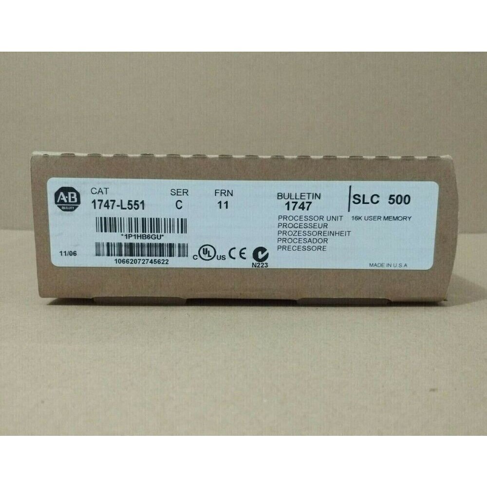 Sealed AB 1747-L551 /C SLC CPU Processor Unit Module Allen Bradley NEW IN BOX