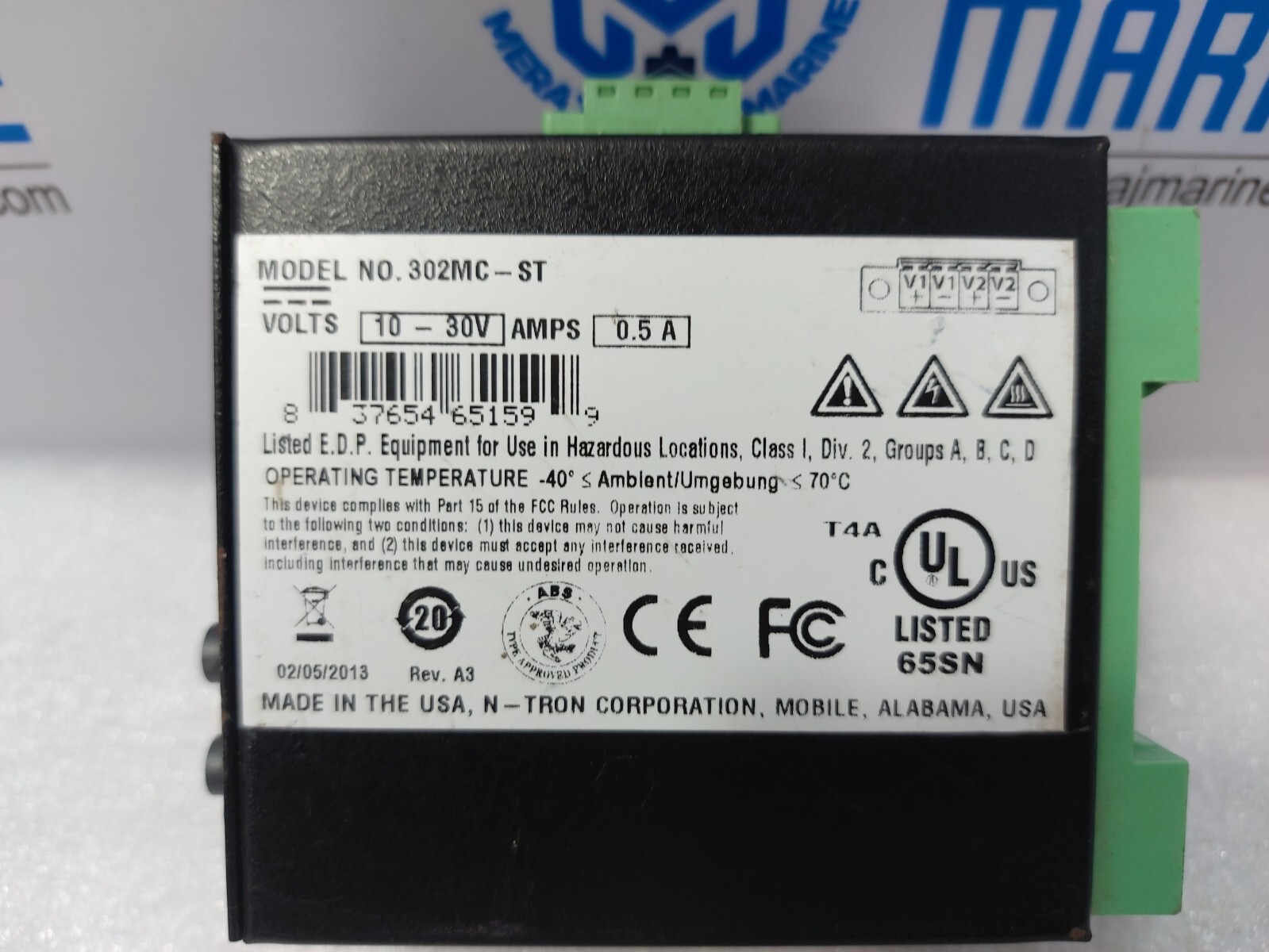 N-TRON 302MC-ST Multimode Media Converter Volts 10-30V Amps 0.5A