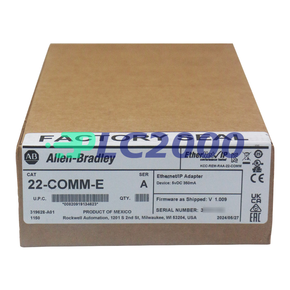 NEW IN BOX 22-COMM-E SER A PowerFlex Ethernet/IP Comm Adapter AB Allen-Bradley