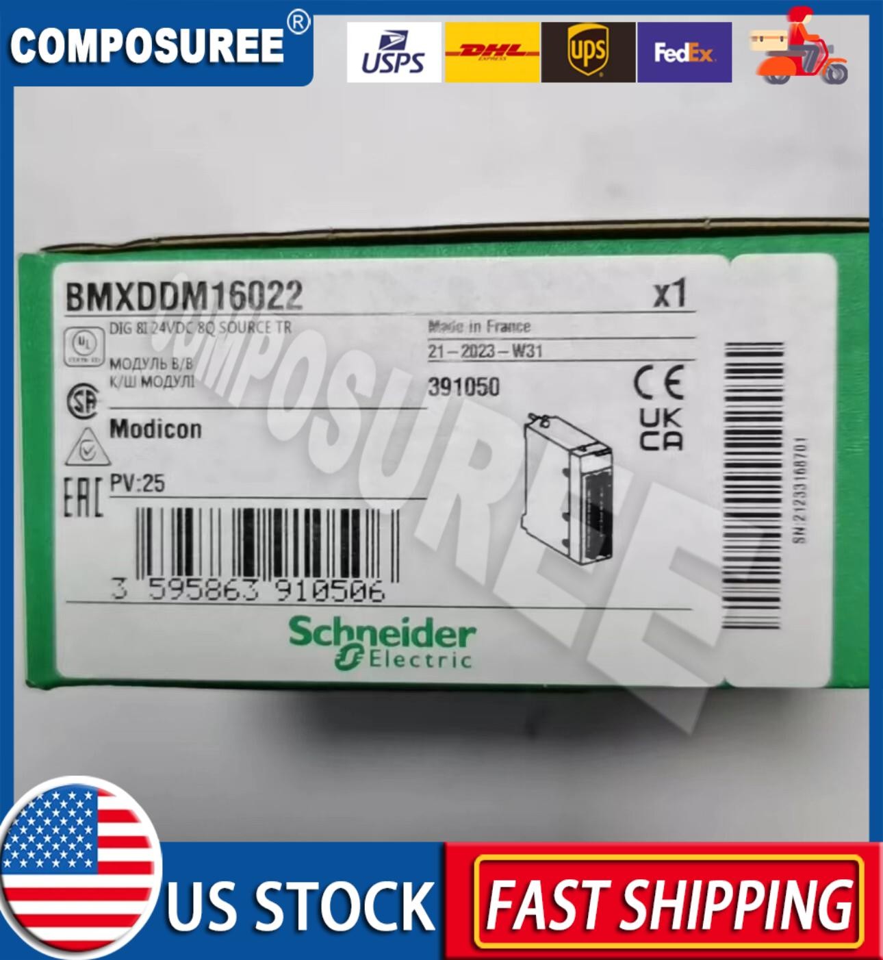 BMXDDM16022 brand new original programmable controller PLC module, free shipping